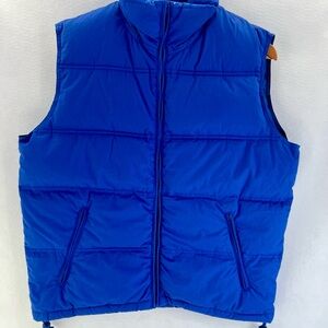 Vintage Northwest Territory Down Puffer Vest Royal Blue 80/20 Down Men's Medium